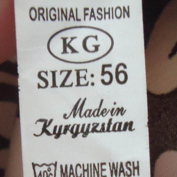 Original Fashion KG Women's Kimono Black Gold  Size-XL-5XL/56 - Picture 8 of 8